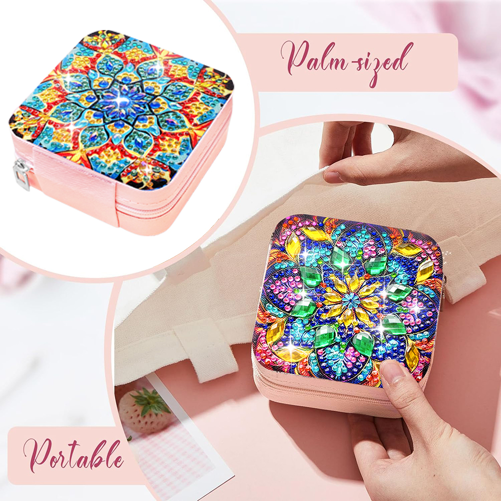 Resin Art Earrings Kit - Mandala Diamond Art Jewelry Storage Kit