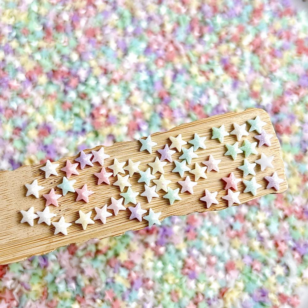 Resin Art Earrings Design - Mini Solid Color Star Resin Nail
