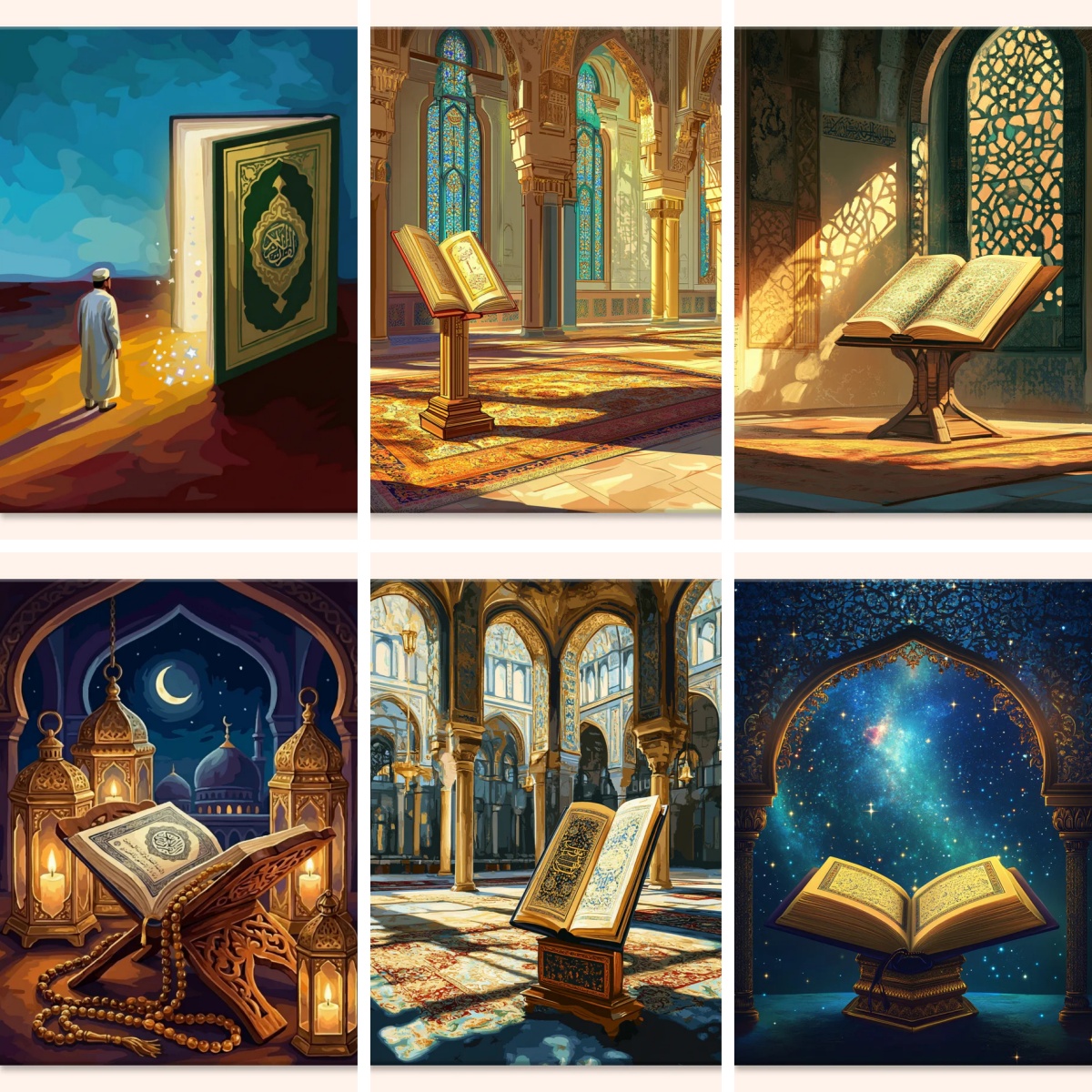 Resin Art Quran - 1pc frameless Diamond Painting Diamond Painting