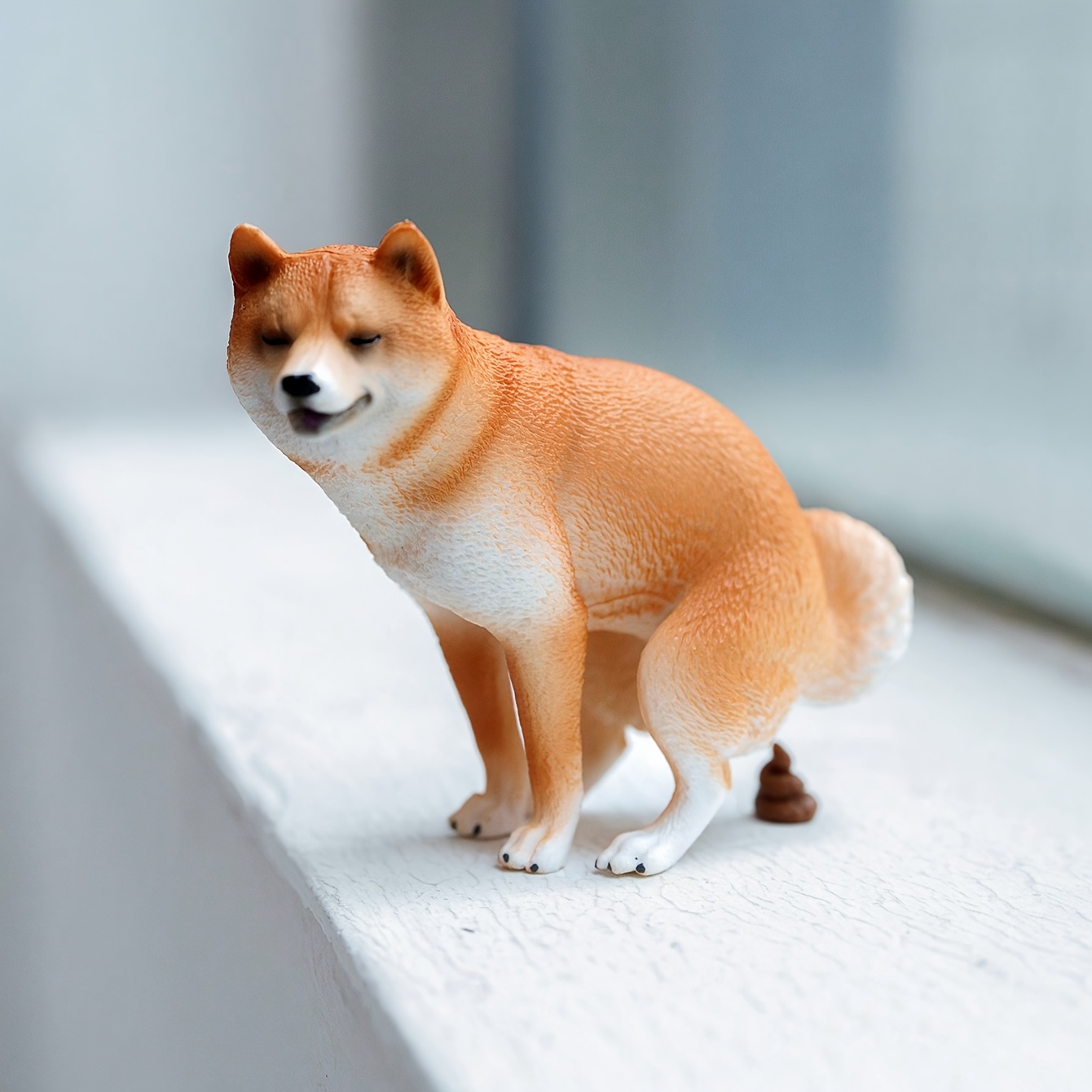 Resin Art Toys - 1/6 Scale Funny Shiba Inu Figurine