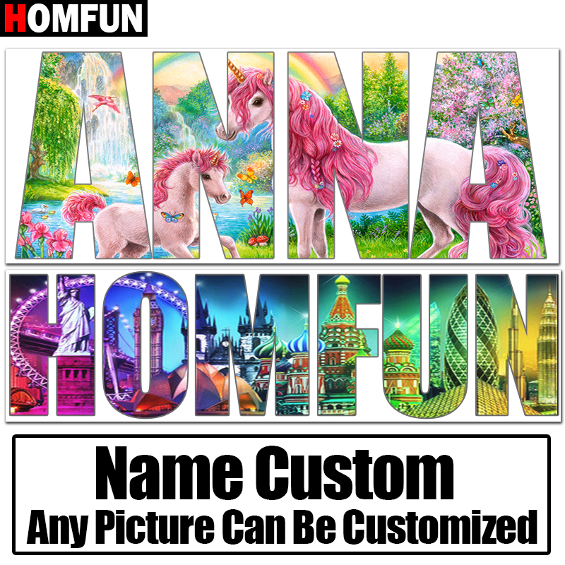 Resin Art Alphabet - Homfun Name Letter Photos Custom 5D