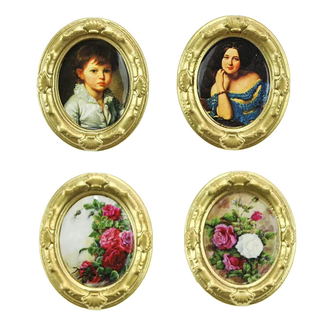 Resin Art Toys - 2 pieces of miniature oil painting