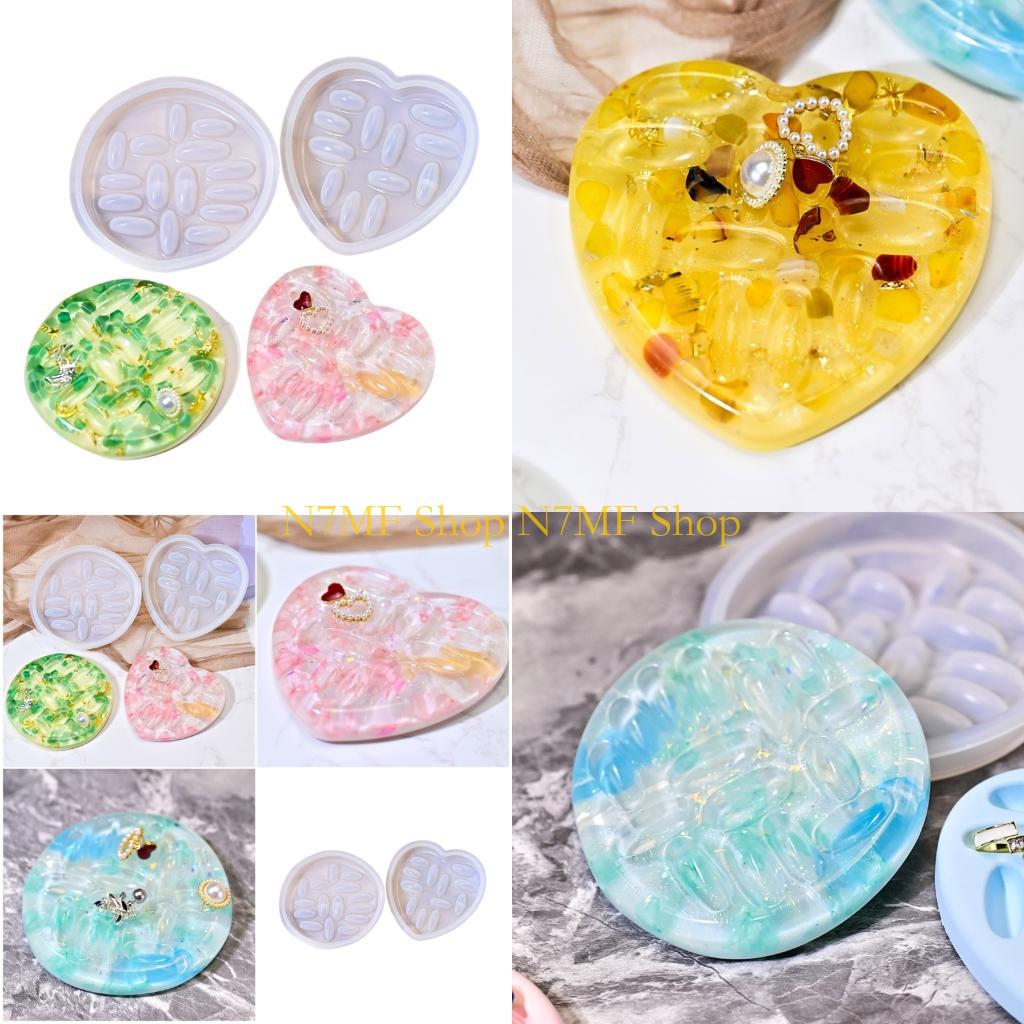 Resin Art Earrings Design - N7MF 2-Size Silicone Ring Holder Casting