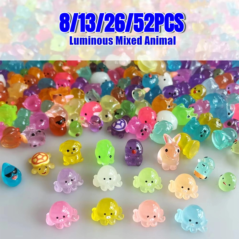 Resin Art Light - Luminous Mini Resin Animals, Including Tiny