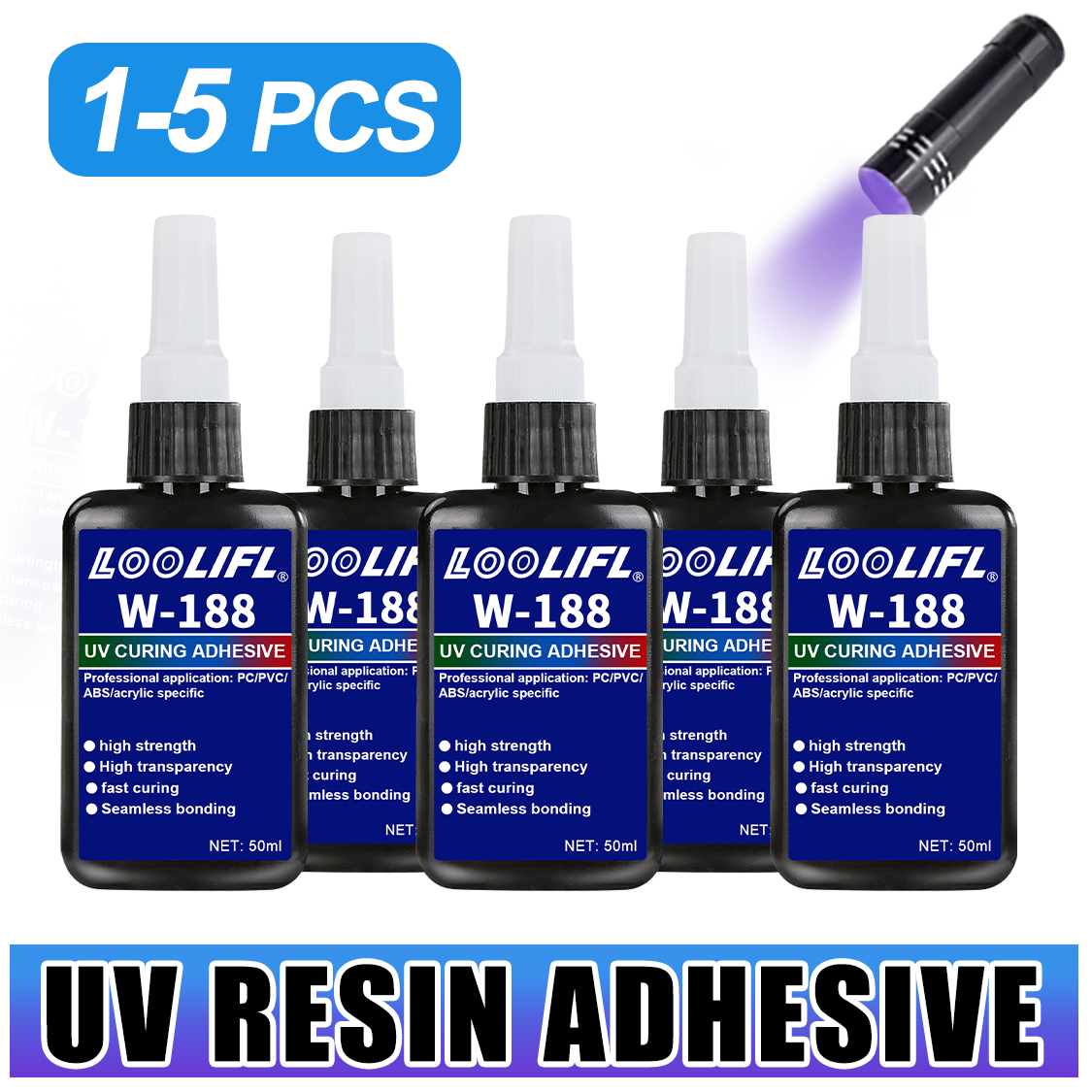 Resin Art Light - LOOLIFL 188 Strong 50ml UV resin