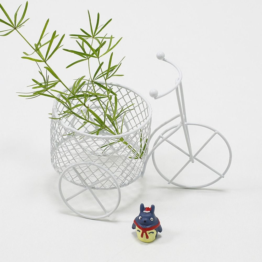 Resin Art Stand - Decor Iron Art Small Container Tricycle