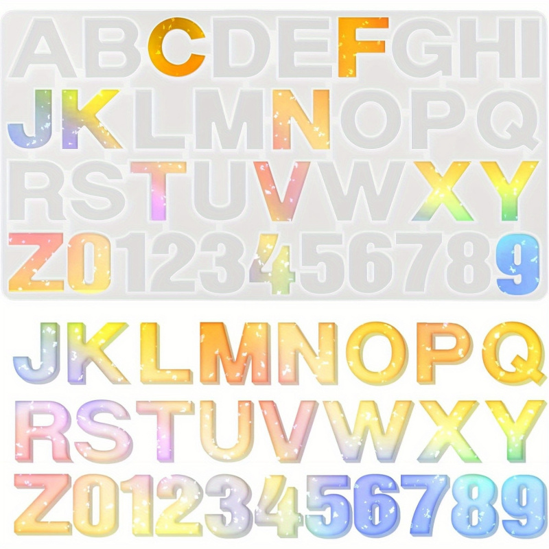 1 Silicone letter mold、Epoxy r - Resin Art Alphabet 리뷰 및 가격