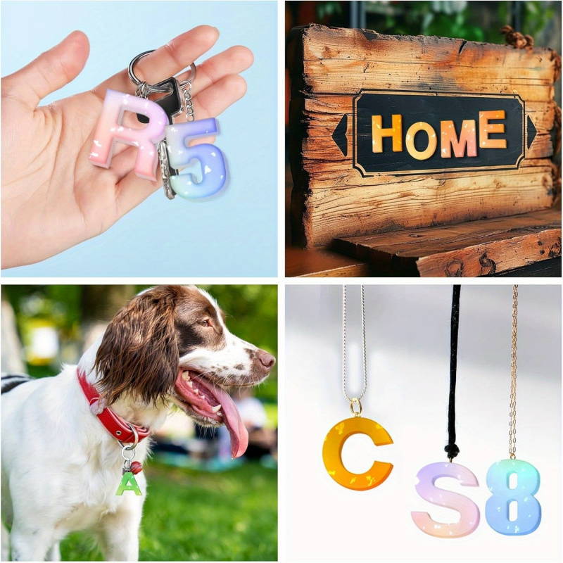 1 Silicone letter mold、Epoxy r - Resin Art Alphabet 리뷰 및 가격