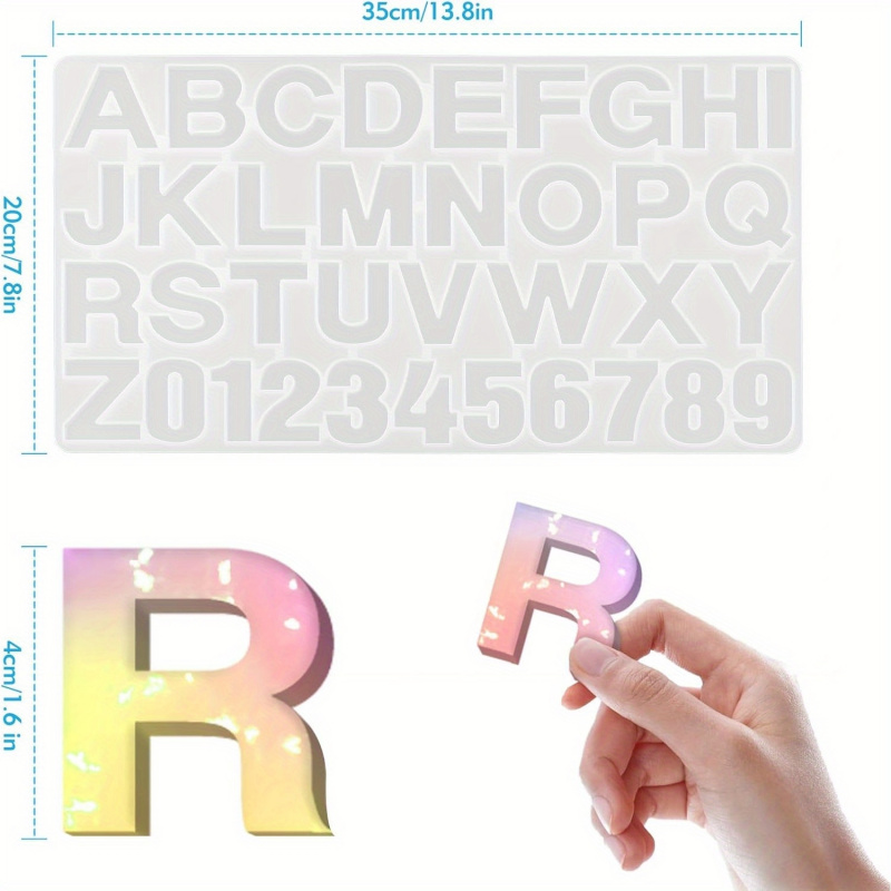 1 Silicone letter mold、Epoxy r - Resin Art Alphabet 리뷰 및 가격