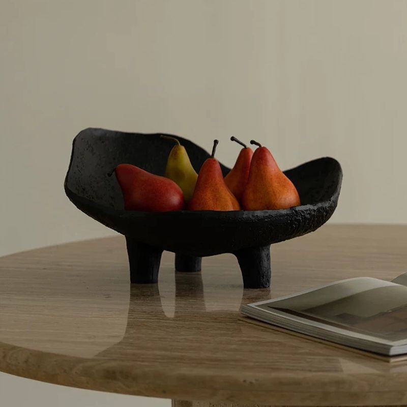 Black Fruit Plate Resin Storag - Resin Art Wooden Tray 리뷰 및 가격