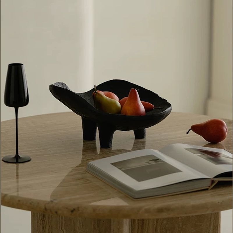 Black Fruit Plate Resin Storag - Resin Art Wooden Tray 리뷰 및 가격