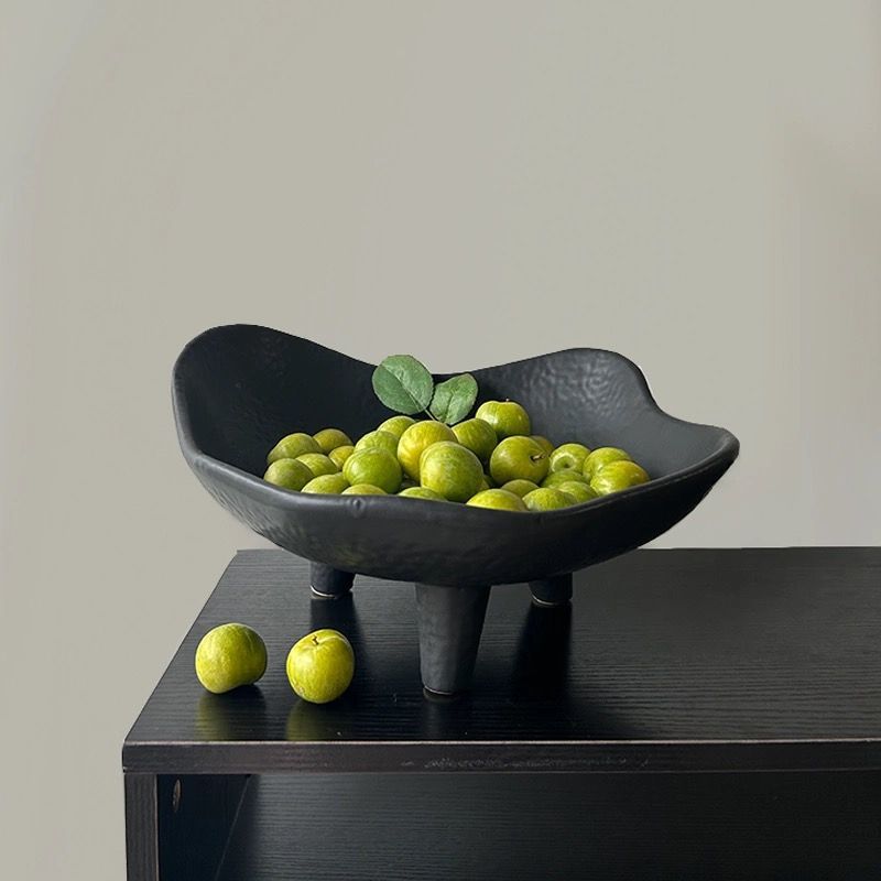 Black Fruit Plate Resin Storag - Resin Art Wooden Tray 리뷰 및 가격