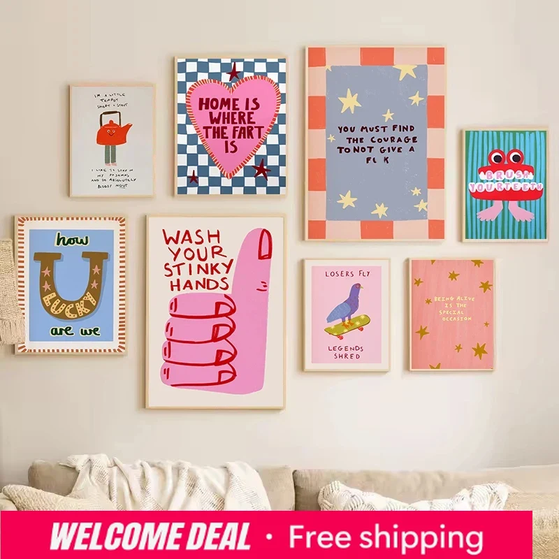 Colorful Humorous House Slogan - Resin Art Quote 리뷰 및 가격