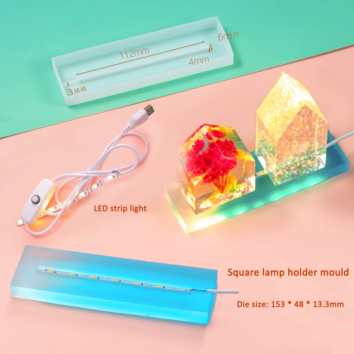 DIY Silicone Mold Resin Moldin - Resin Art Light 리뷰 및 가격