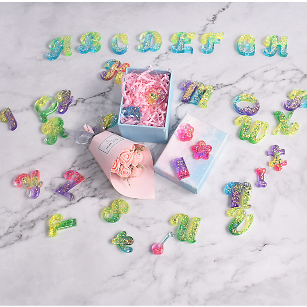 Alphabet Epoxy Resin Silicone  - Resin Art Alphabet 리뷰 및 가격
