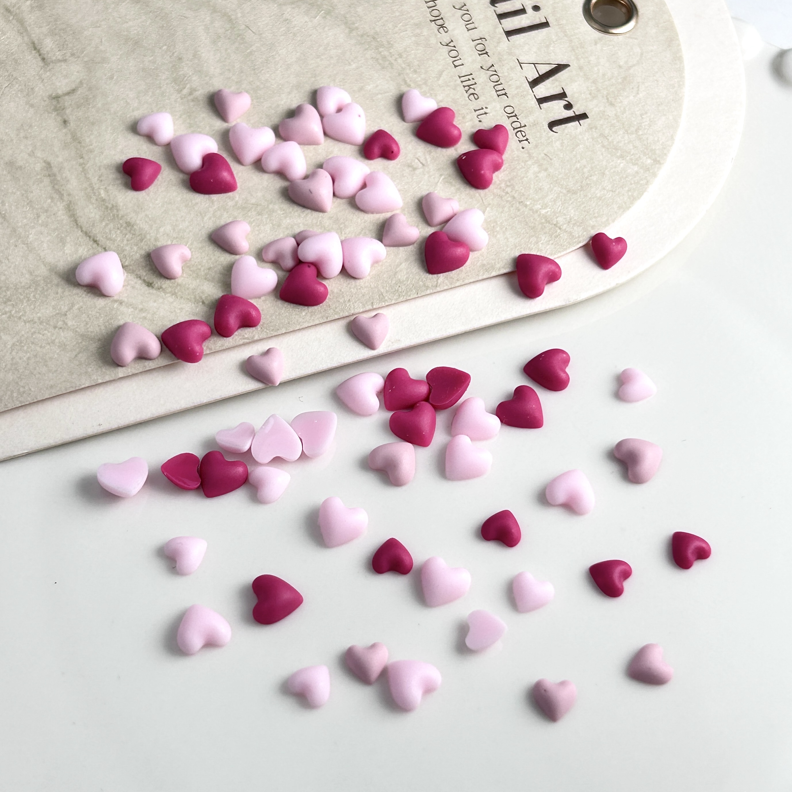 60PCS Mini Solid Color Heart N - Resin Art Earrings Design 리뷰 및 가격
