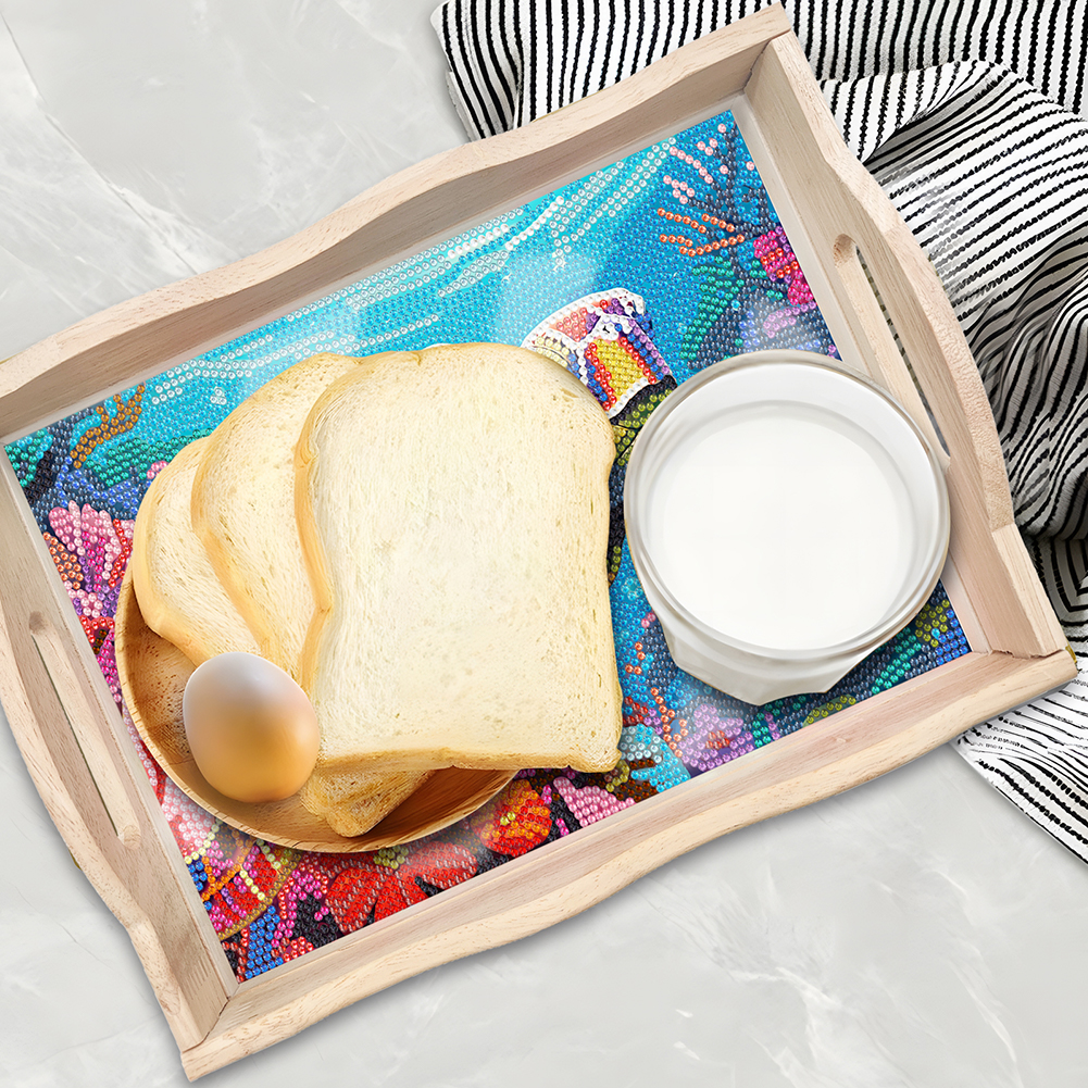 Wooden 5D DIY Diamond Painting - Resin Art Wooden Tray 리뷰 및 가격