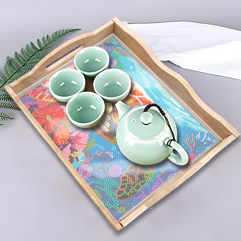 Wooden 5D DIY Diamond Painting - Resin Art Wooden Tray 리뷰 및 가격
