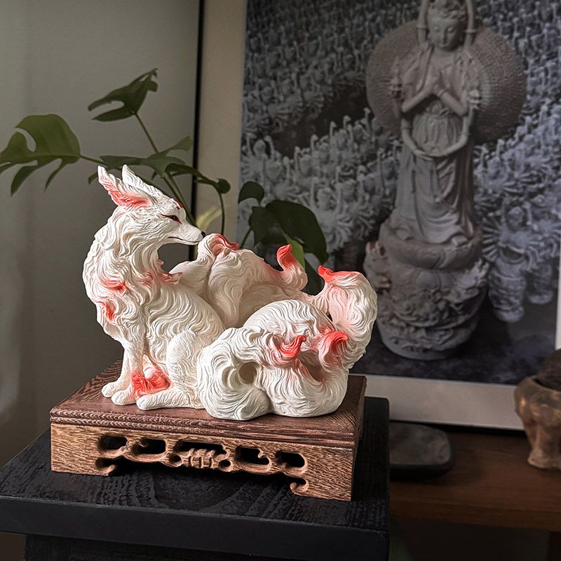 Nine-tailed fox ornaments fox  - Resin Art Anniversary Gift 리뷰 및 가격