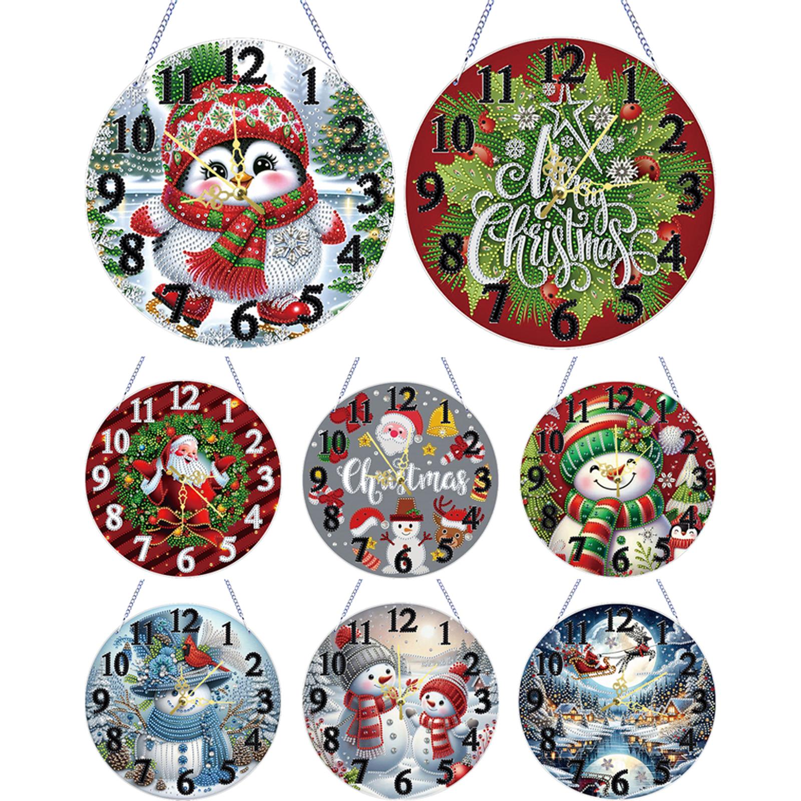2D Flat DIY Xmas Diamond Paint - Resin Art Clock 리뷰 및 가격