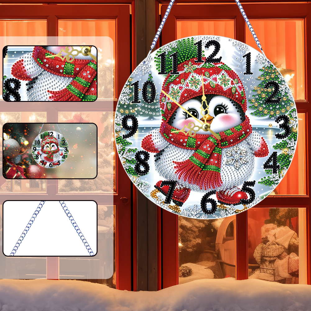 2D Flat DIY Xmas Diamond Paint - Resin Art Clock 리뷰 및 가격
