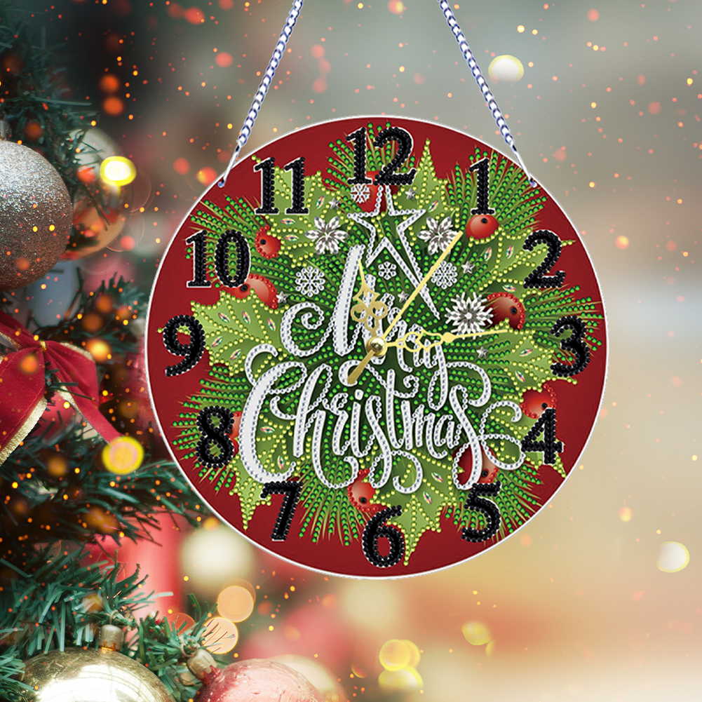 2D Flat DIY Xmas Diamond Paint - Resin Art Clock 리뷰 및 가격