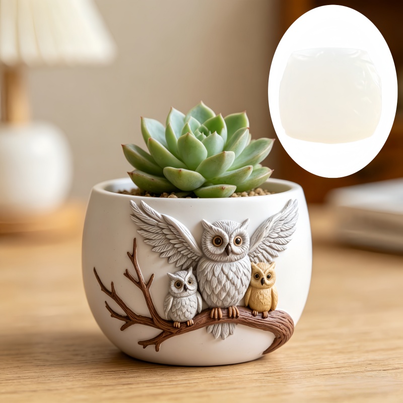 The owl standing on the branch - Resin Art Stand 리뷰 및 가격
