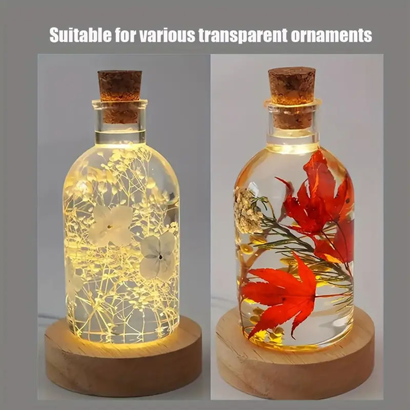 Wood Round LED Night Light Bas - Resin Art Stand 리뷰 및 가격