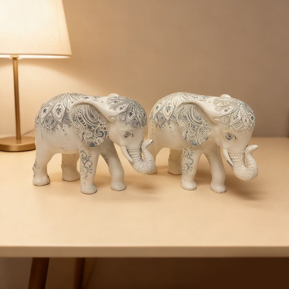 Bohemian Elephant Statue, Resi - Resin Art Anniversary Gift 리뷰 및 가격