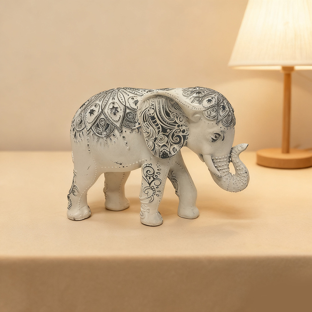 Bohemian Elephant Statue, Resi - Resin Art Anniversary Gift 리뷰 및 가격