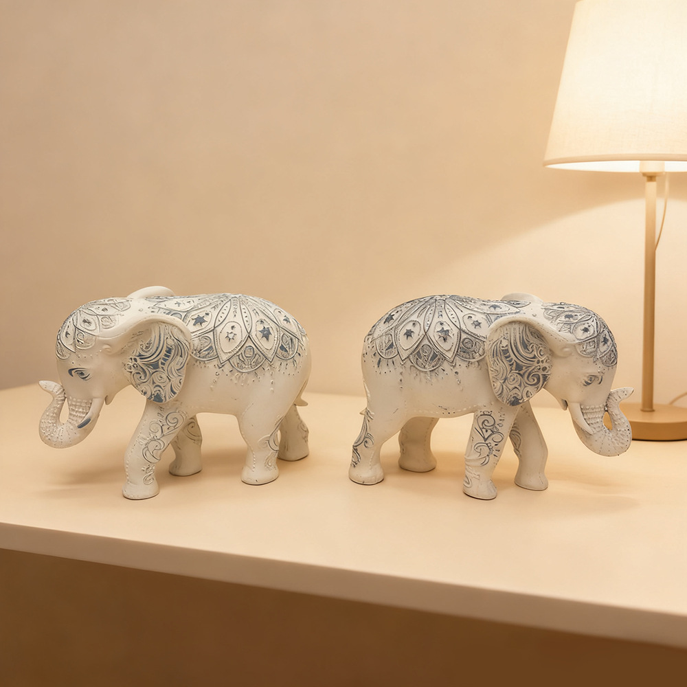 Bohemian Elephant Statue, Resi - Resin Art Anniversary Gift 리뷰 및 가격