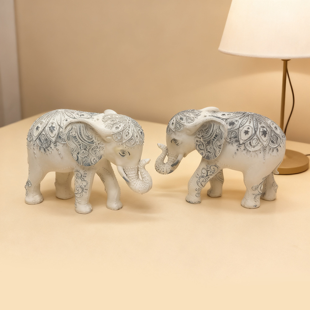 Bohemian Elephant Statue, Resi - Resin Art Anniversary Gift 리뷰 및 가격