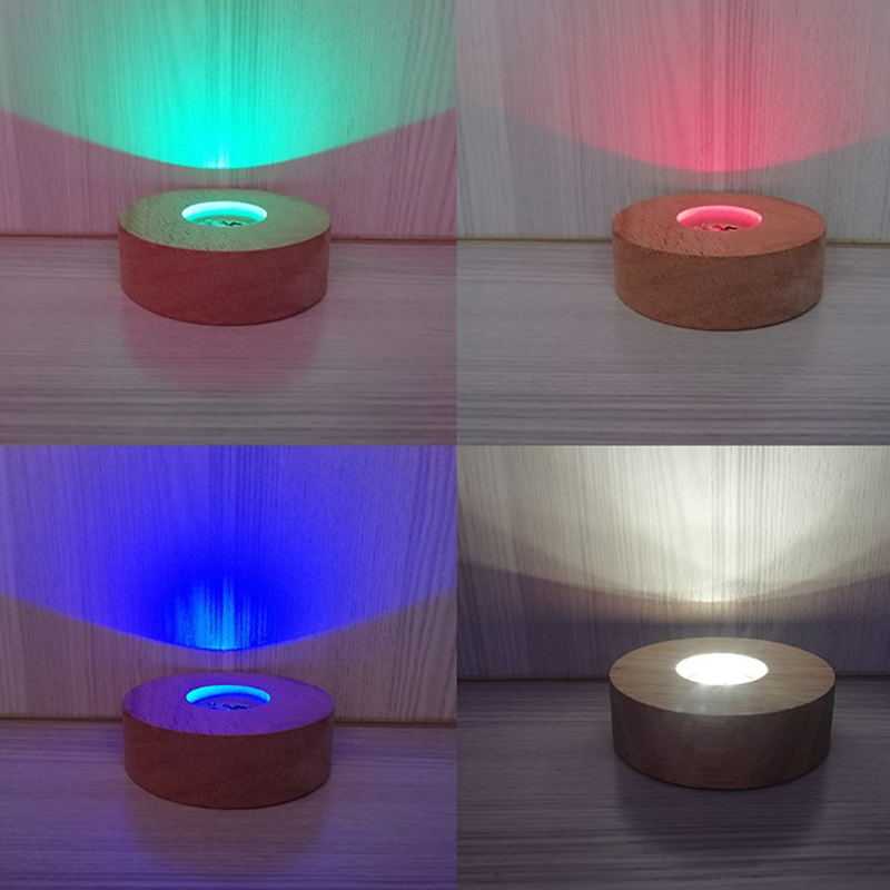 8cm Round Wooden LED Light Dis - Resin Art Stand 리뷰 및 가격
