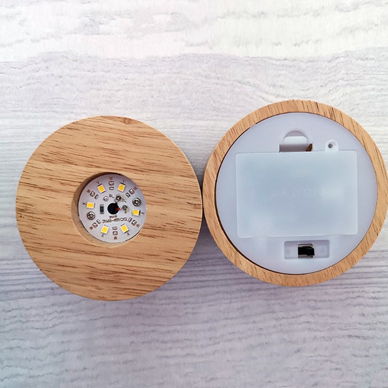 8cm Round Wooden LED Light Dis - Resin Art Stand 리뷰 및 가격