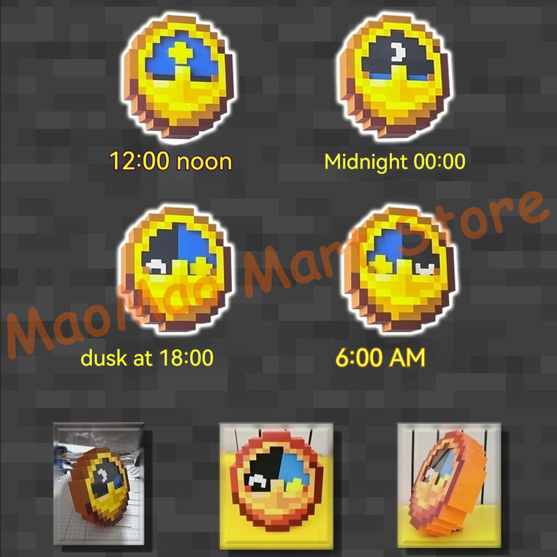 Chic Retro Pixel Art Style Sun - Resin Art Clock 리뷰 및 가격
