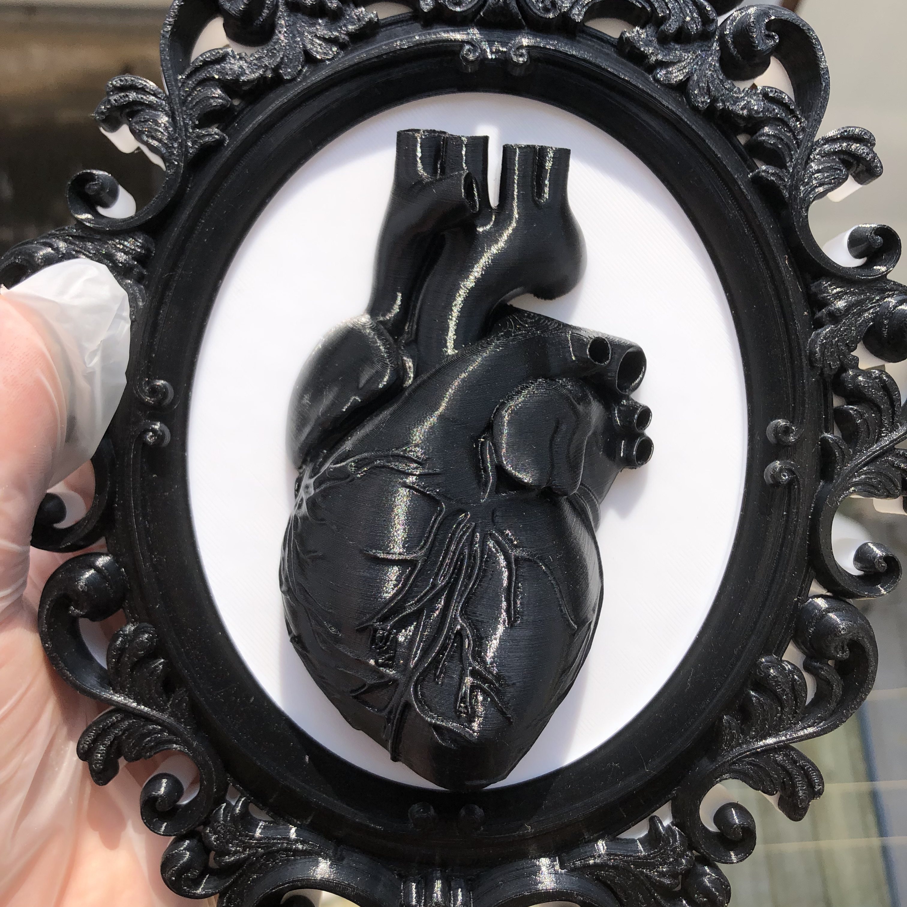Heart Photo Frame Wall Art Dec - Resin Art Anniversary Gift 리뷰 및 가격