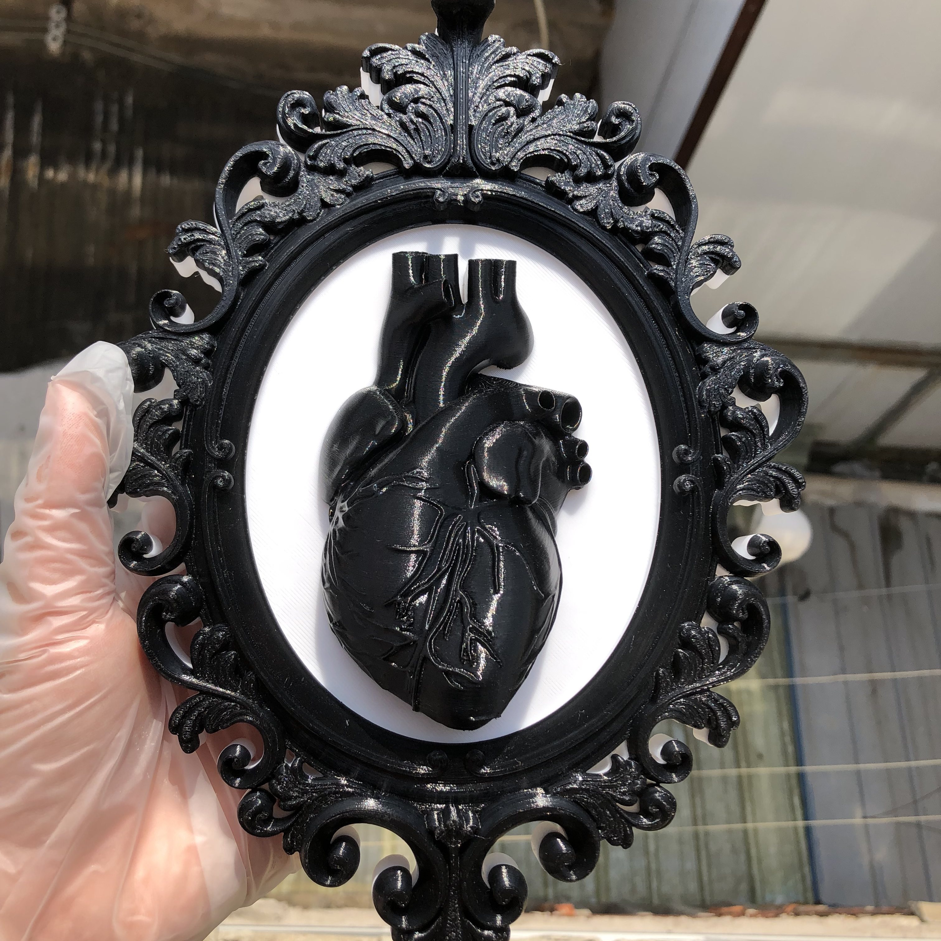 Heart Photo Frame Wall Art Dec - Resin Art Anniversary Gift 리뷰 및 가격
