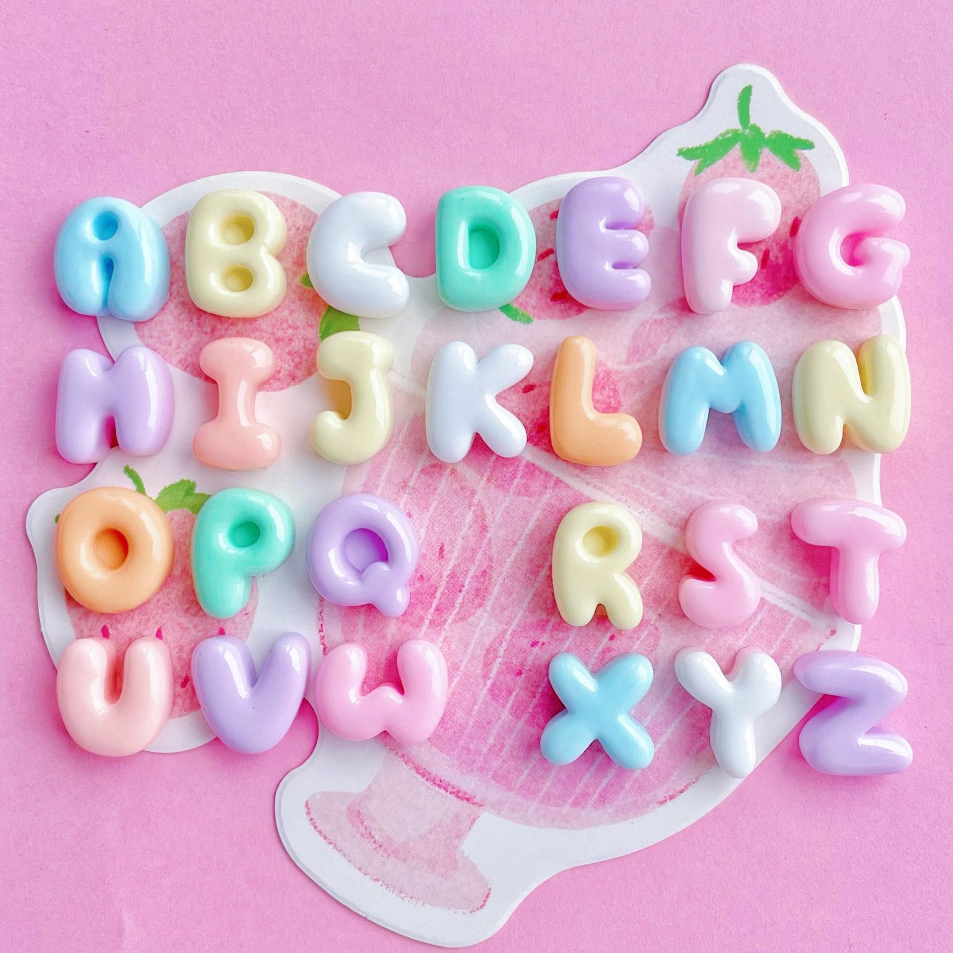 100pcs Single choice 26 Englis - Resin Art Alphabet 리뷰 및 가격