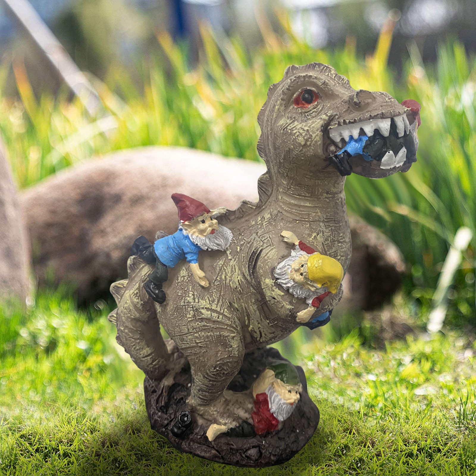 Mischievous Dinosaur Garden Ea - Resin Art Decor 리뷰 및 가격