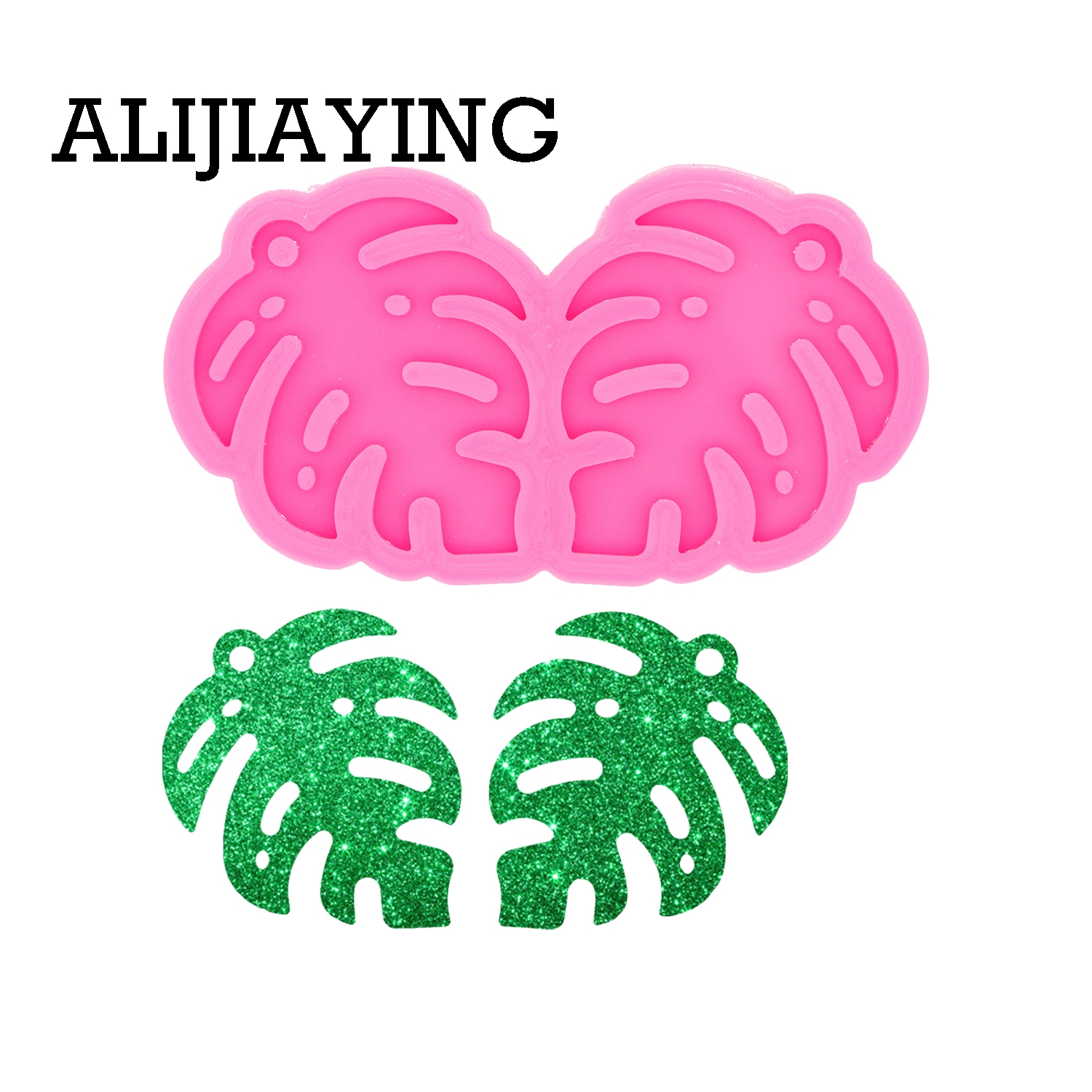 DY0549 Smooth Art Design Palm  - Resin Art Earrings Design 리뷰 및 가격