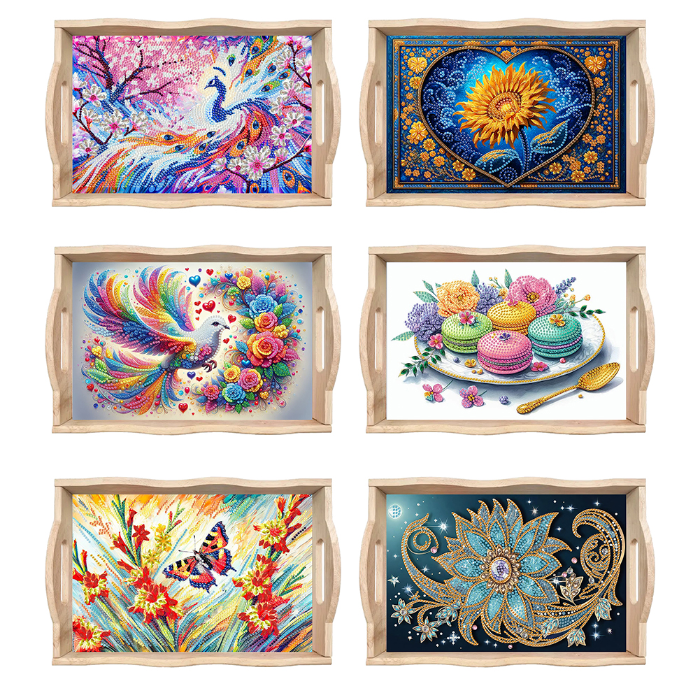 Wooden Beautiful Pattern 5D Di - Resin Art Wooden Tray 리뷰 및 가격