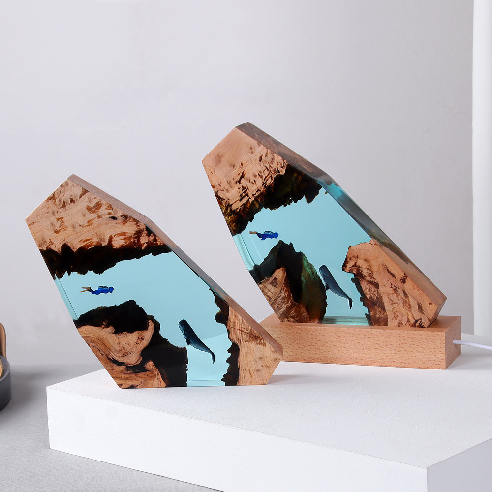 New Underwater Cave Whale Dive - Resin Art Anniversary Gift 리뷰 및 가격