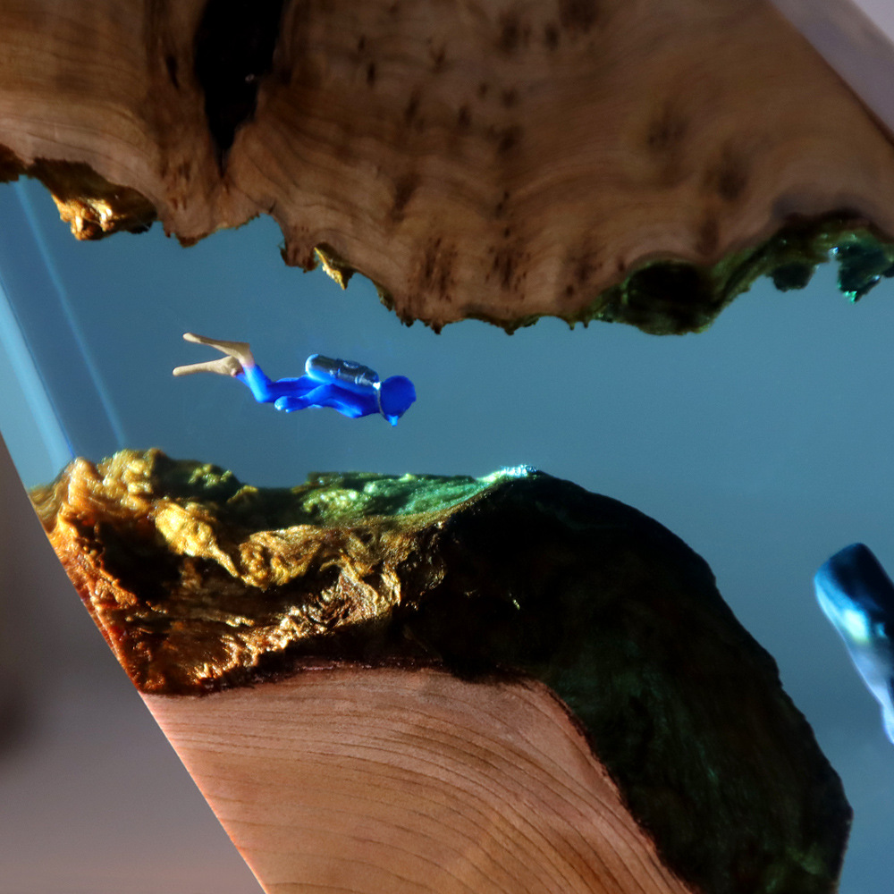 New Underwater Cave Whale Dive - Resin Art Anniversary Gift 리뷰 및 가격