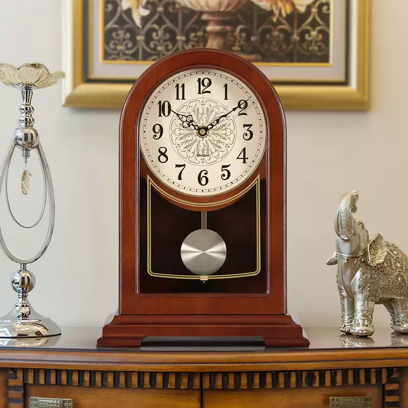 Retro Desk Clock Walnut Color  - Resin Art Clock 리뷰 및 가격