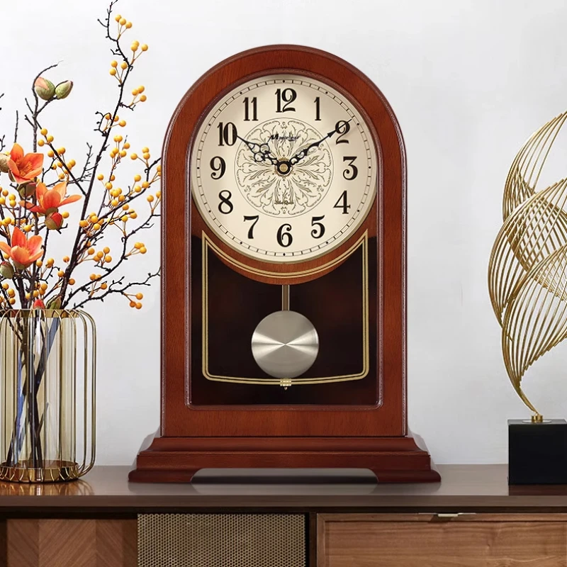 Retro Desk Clock Walnut Color  - Resin Art Clock 리뷰 및 가격