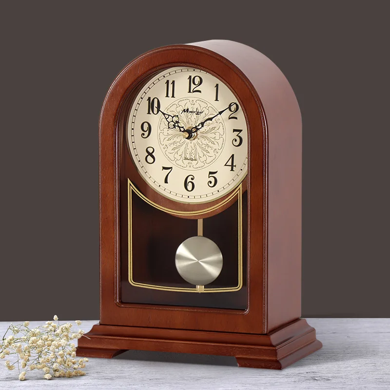 Retro Desk Clock Walnut Color  - Resin Art Clock 리뷰 및 가격