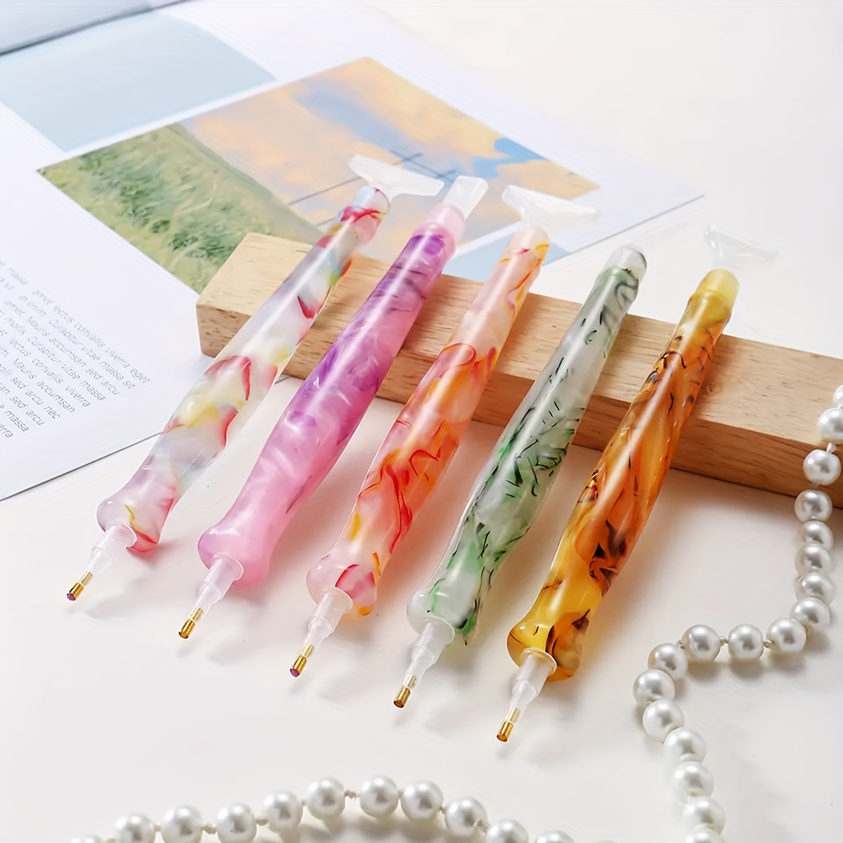 1pc Random Color Resin Retro D - Resin Art Pen 리뷰 및 가격