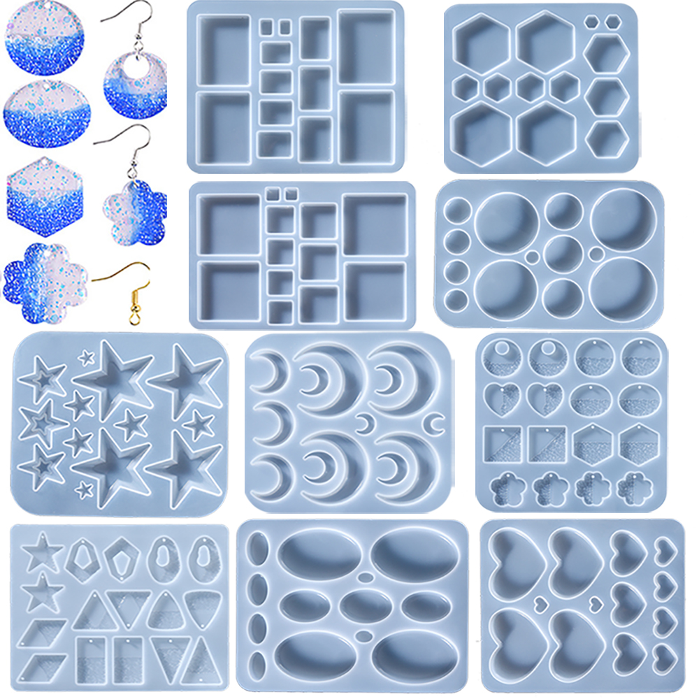 Earring Pendant Epoxy Silicone - Resin Art Alphabet 리뷰 및 가격