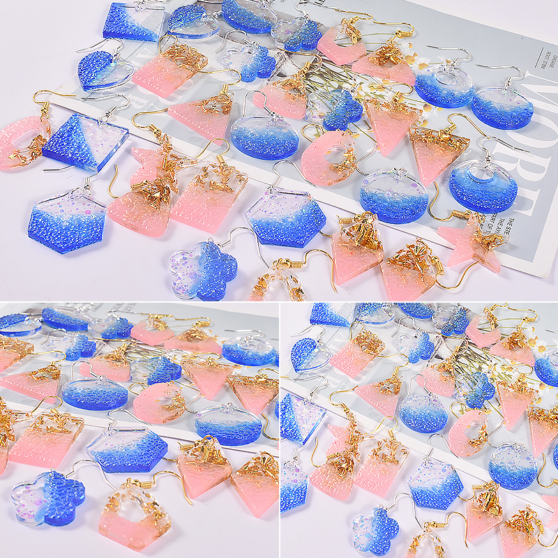 Earring Pendant Epoxy Silicone - Resin Art Alphabet 리뷰 및 가격