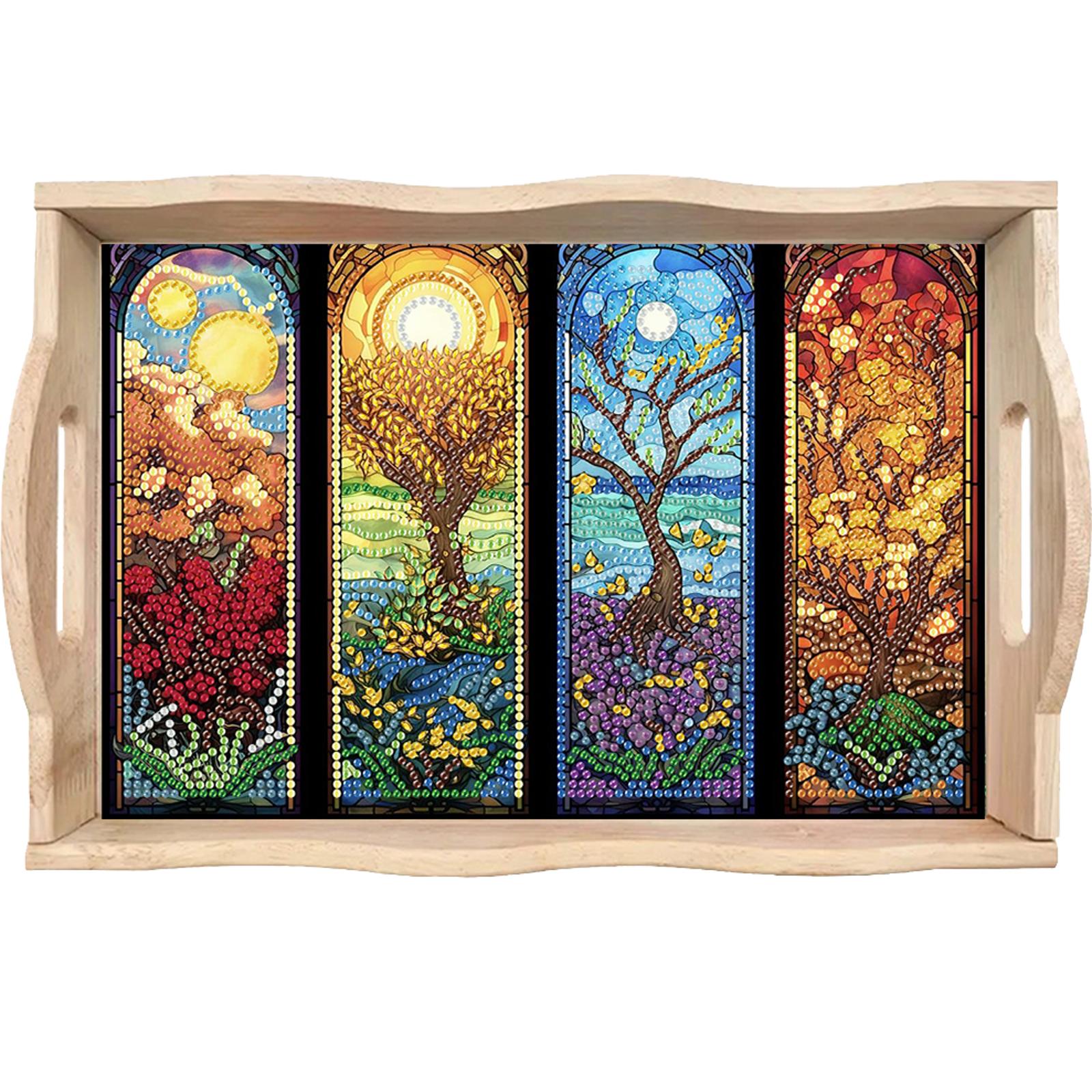Diamond Painting Wooden Tray S - Resin Art Wooden Tray 리뷰 및 가격